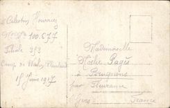 Postal photo campo Wahn Renania de junio de 1917 Celestin Hourriez