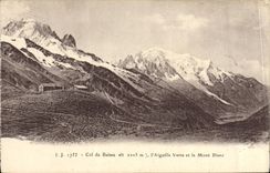 CPA Col De Balme l'Aiguille Verte Et Le Mont Blanc