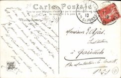 VINTAGE POSTCARD Living room Of 1908 Rising sun In the Rigolot Fog