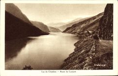 VINTAGE POSTCARD Lake Of Chambon Road Of Lautaret