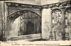 VINTAGE POSTCARD Borough Church Of the Oratorical Husks Of Marguerite of Austria