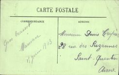 VINTAGE POSTCARD Fontainebleau Boat Of the imperial Prince And the Castle