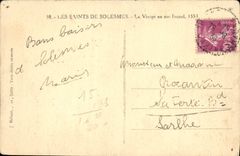 CPA Les Saints De Solesmes La Vierge En Son Linceul