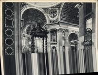 POSTAL Roma Interno S Pedro Altare Della Confessione de la VENDIMIA