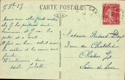 VINTAGE POSTCARD Decize Ruins Of the Castles Of the Dukes Of Nevers