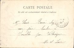 Chalets de Normandía Trouville de la POSTAL de la VENDIMIA en el borde de la playa