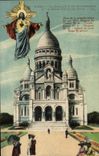 CPA Paris La Basilique De Montmartre Et Le Sacre Coeur De Jesus