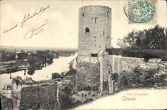 VINTAGE POSTCARD Overall picture Chinon
