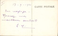 POSTAL Narbonne de la VENDIMIA el ayuntamiento de la catedral del ISCED y la pasarela de los barcos