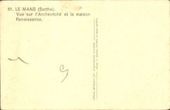 La POSTAL de la VENDIMIA sirve visto en la casa del arzobispo el palacio y Renacimiento