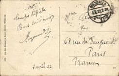 VINTAGE POSTCARD Wiesbaden Heidenmauer MIT Tor the Roman Gate