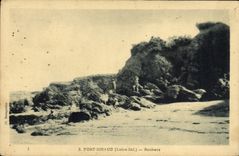 VINTAGE POSTCARD Port Giraud Rocks