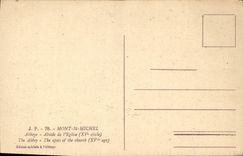 CPA Mont St Michel Abbaye Abside De l'Eglise