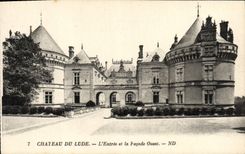 VINTAGE POSTCARD Castle Of Lude the Western Entry And Frontage