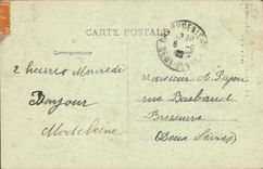 VINTAGE POSTCARD the Heavy Pyrenees Train station Of the Funicular Of the Peak Of Jer