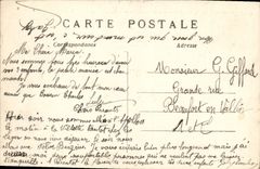 VINTAGE POSTCARD Paris the Public garden of Antwerp And the Sacring Heart View