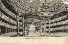 VINTAGE POSTCARD Interior Paris Of the Opera