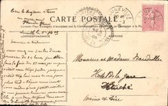 VINTAGE POSTCARD Luneville Church Jacques Saint