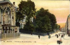 VINTAGE POSTCARD Mason Prefecture And Street Of Strasbourg