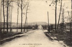 VINTAGE POSTCARD Camp De Bitche Gone Central Militaria