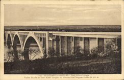 VINTAGE POSTCARD Plougastel Daoulas Bridge Albert Louppe Viaduct of access of the Bridge Albert Louppe