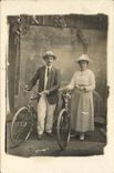 Real photo Couple Bicycle Cycles