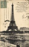 CPA Paris La Tour Eiffel Peniche 