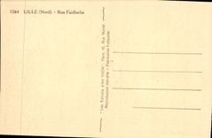 VINTAGE POSTCARD Lille Street Faidherbe