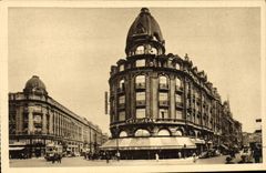 CPA Lille Rue De Paris Et Rue Faidherbe Cafe Jean
