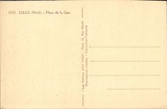 VINTAGE POSTCARD Lille Places Station