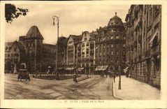 CPA Metz Place De La Gare