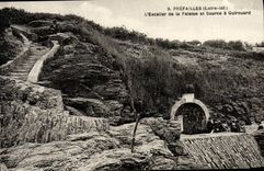 CPA Prefailles L'Escalier De La Falaise Et Source A Quirouard