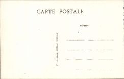 La POSTAL Saint Brevin de la VENDIMIA el océano pone la estación delante del hotel de la TAPA del tren del taladro