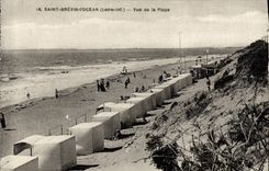 CPA Saint Brevin l'Ocean Vue De La Plage