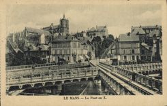 CPA Le Mans Le Pont en X