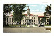 VINTAGE POSTCARD THERE MR. A.C. Augusta Ga Richmond County Short House