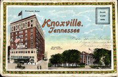 VINTAGE POSTCARD Enveloppe for chart wraps Knoxville Tennessee