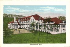 VINTAGE POSTCARD Gay St Looking North From Bankers Trust Co White Springs Hotel
