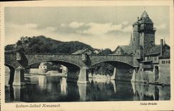 VINTAGE POSTCARD Radium Solbad Kreuznach Nahe Brucke