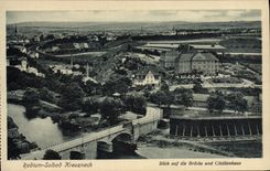 VINTAGE POSTCARD Radium Solbad Kreuznach Nahe Blick Auf Die Brucke und Cacilienhaus