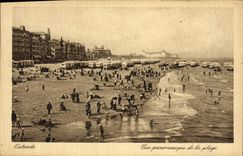 CPA Ostende Vue panoramique de la plage 