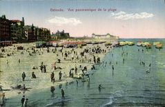 CPA Ostende Vue Panoramique de la Plage