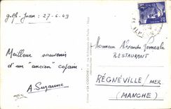 VINTAGE POSTCARD Juan Pines the Pine forest and the Juan Gulf