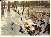 MODERN CARD Landscape under snow