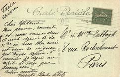 VINTAGE POSTCARD Hyeres Costebelie Hotel of Albion