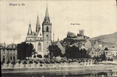 VINTAGE POSTCARD Bingen has Rh