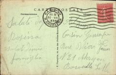 CPA Paris Panorama sur la Seine Vers le Pont Alexandre III Tour Eiffel et Trocadero