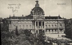 POSTAL Stassburg Kaiserpalat de la VENDIMIA