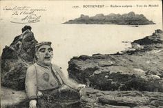 CPA Rotheneuf Rocher Sculptes Yves du Minihil