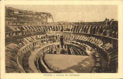 POSTAL Roma Interno del Colosseo de la VENDIMIA